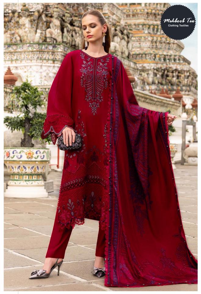 Mehboob Tex 1919 B To D catalog pakistani suits wholesalers in surat - Sanvari Fashion