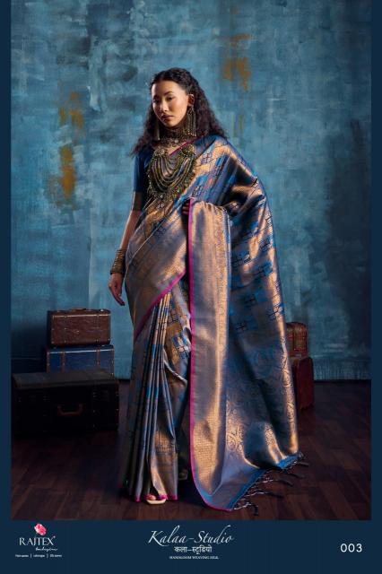 Rajtex Kalaa Studio catalog pure silk sarees wholesale - Sanvari Fashion