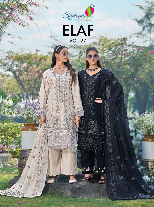 Saniya Elaf vol 27 catalog Pakistani copy suits - Sanvari Fashion