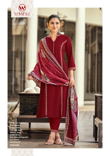 Woodee Prachi catalog wholesale manufacturer of kurtis in surat  - Sanvari Fashion