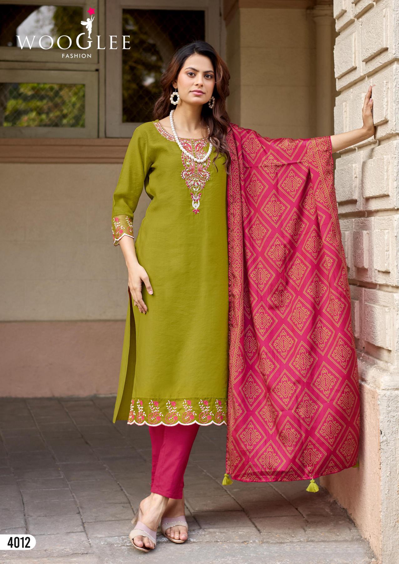 Wooglee Sagaai vol 3 catalog wholesaler of new kurti design - Sanvari Fashion