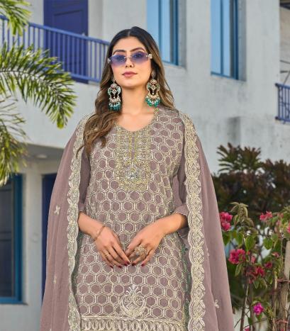 Hessa 2087 catalog wholesale pakistani suits in lucknow - Sanvari Fashion