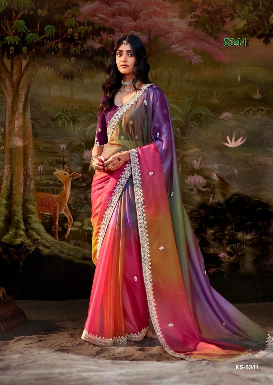 Kimora Tissue Organza Wholesale sarees Kolkata - Sanvari Fashion