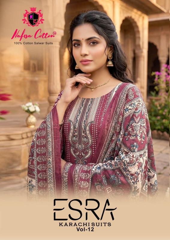 Nafisa Cotton Esra Vol-12 – Karachi Dress Material - Sanvari Fashion