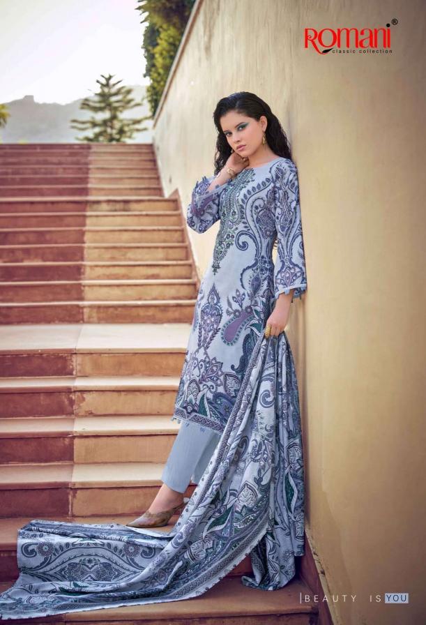 Romani Needle Wonder Vol-14 – Pakistani Dress Material - Wholesale Catalog - Sanvari Fashion