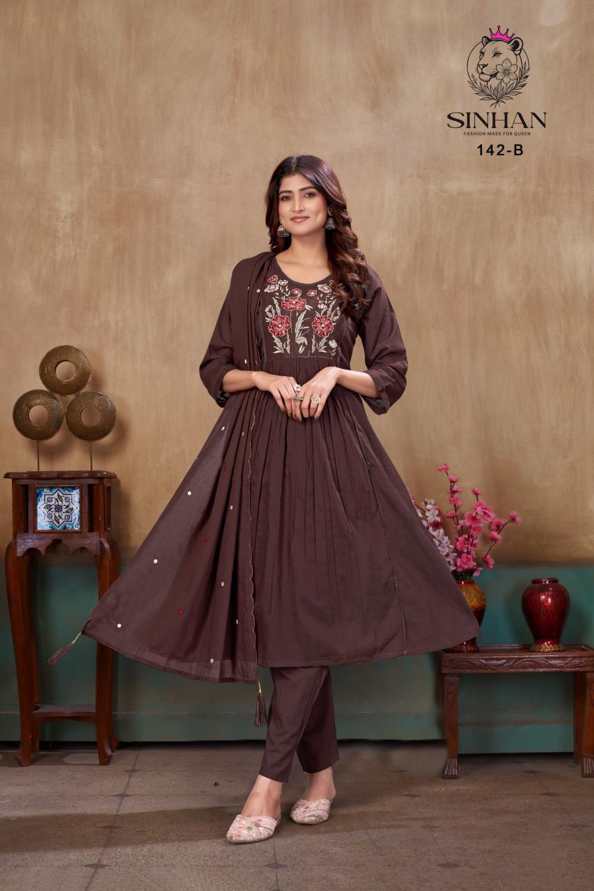 Sinhan 142 catalog wholesale kurti catlog - Sanvari Fashion