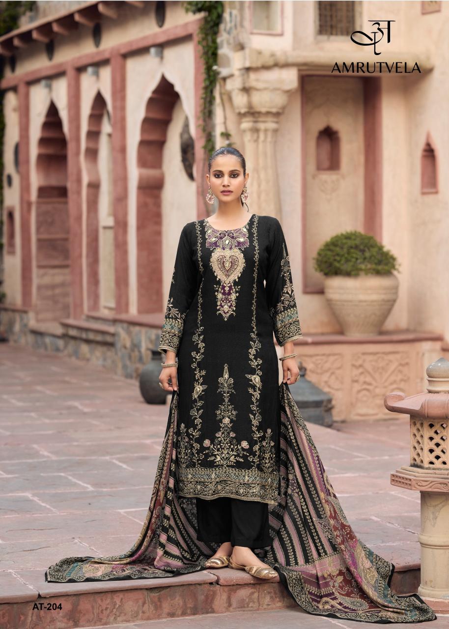 Amrutvela AT204 catalog wholesale pakistani designer suits - Sanvari Fashion