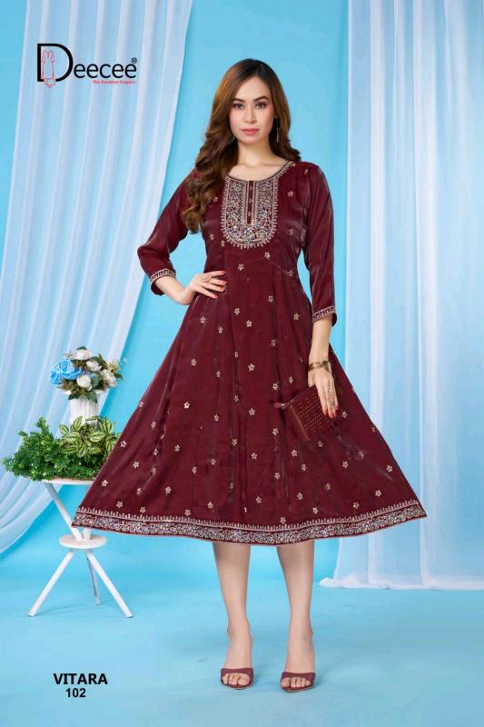 Deecee Vitara catalog wholesale kurti suppliers in kolkata - Sanvari Fashion