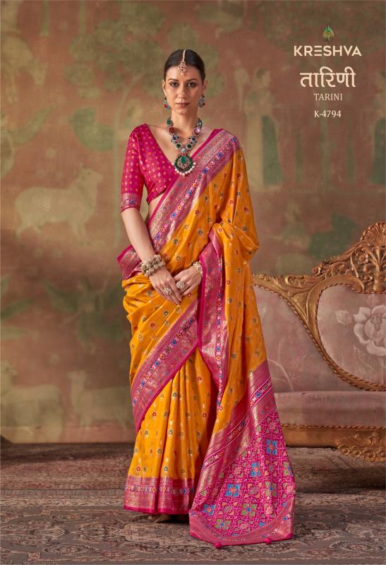 Kreshva Tarini catalog patola saree wholesalers in surat - Sanvari Fashion