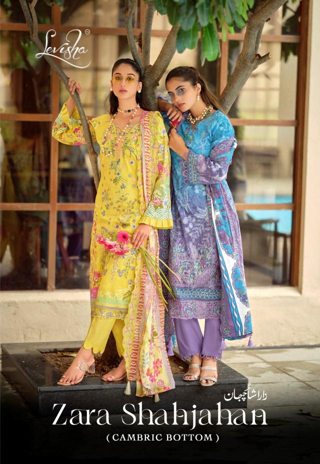 Levisha Zara Shahjahan catalog surat dress materials prices - Sanvari Fashion