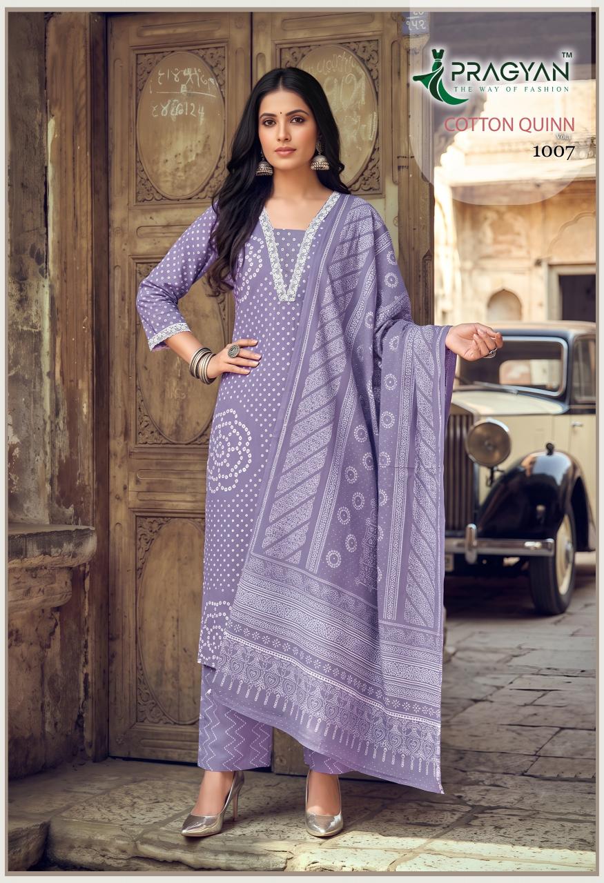 Pragyan cotton Quinn vol 1 0.2 catalog wholesale ladies kurti cloth wholesale dealers in hyderabad - Sanvari Fashion