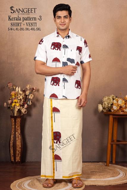 Sangeet Kerala Pattern vol 3 catalog Mens Wear Shirt - Sanvari Fashion