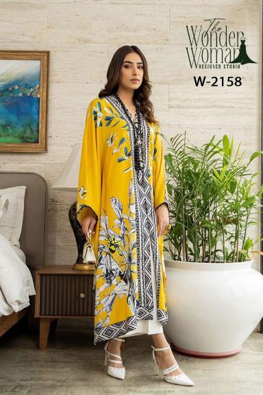 The Wonder Woman W 2158 catalog kaftan kurtis online wholesale - Sanvari Fashion
