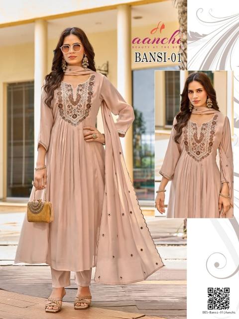 Aanchi Shashvi catalog designer kurti catalog wholesale - Sanvari Fashion