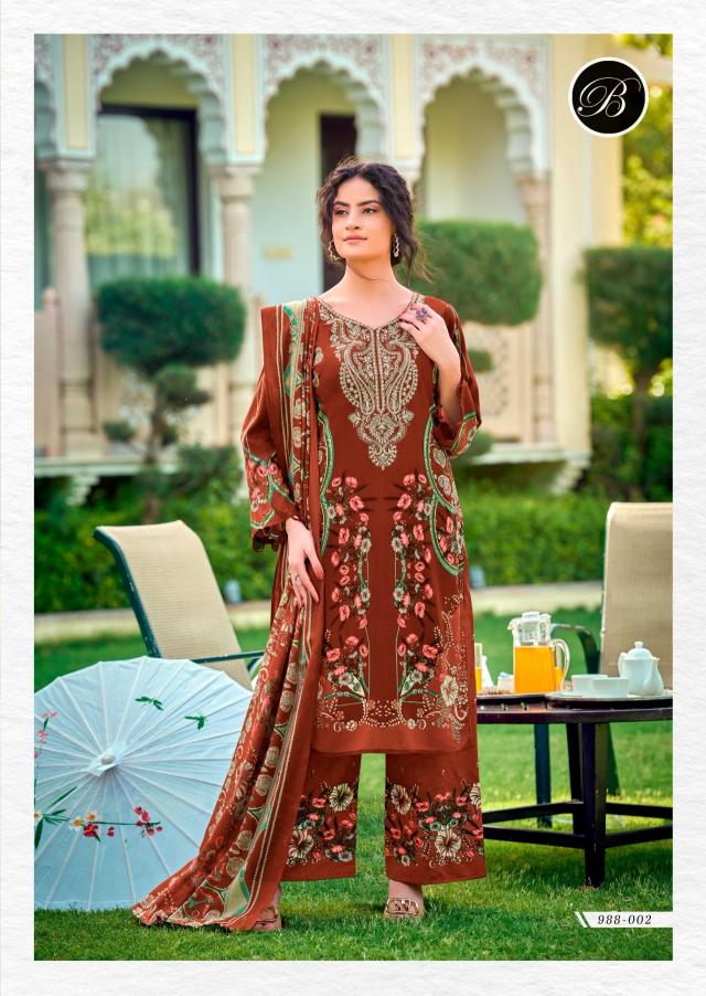 Belliza Dilshad Vol 6 Catalog designer dress material in surat - Sanvari Fashion