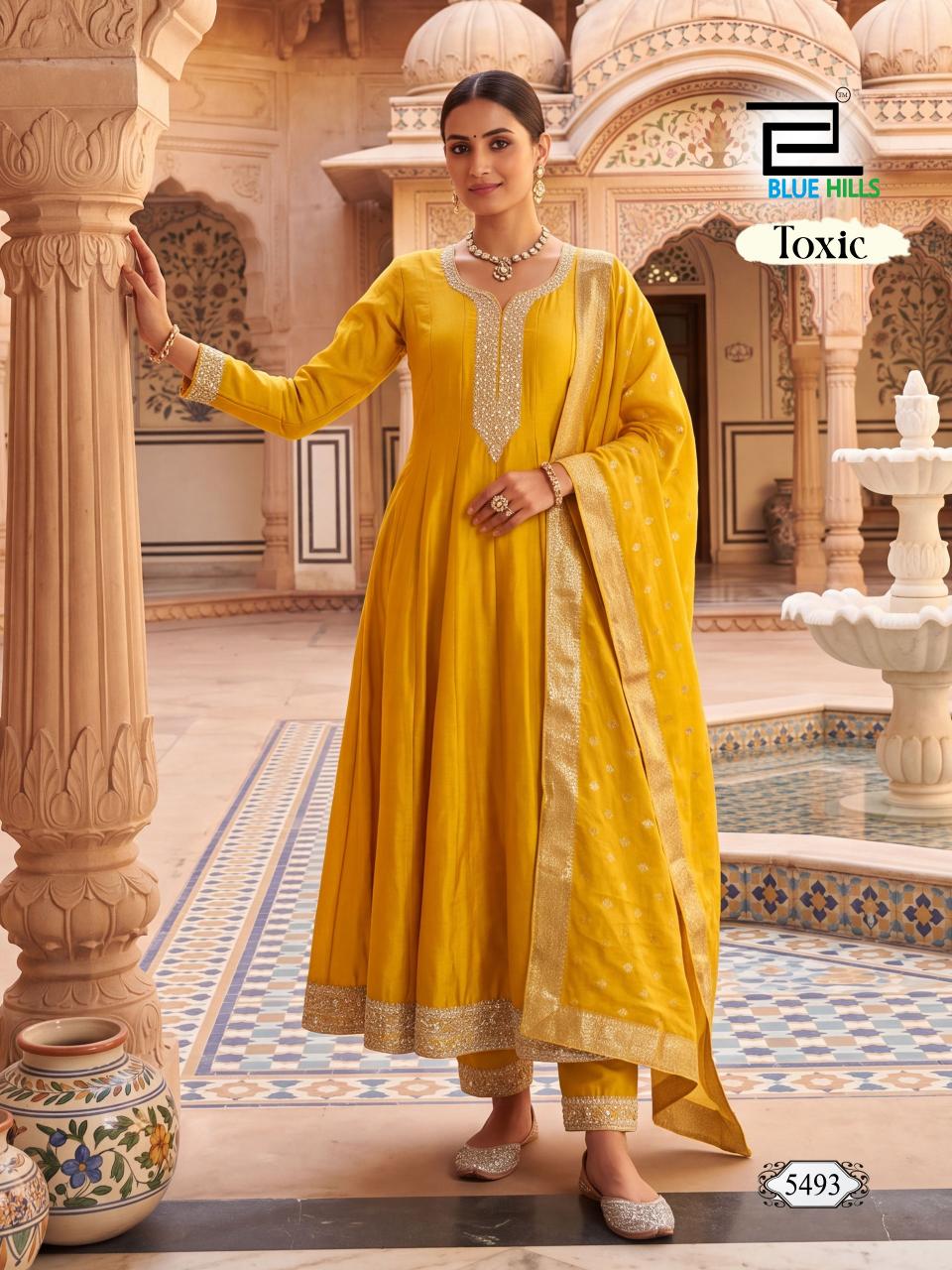 Blue Hills Toxic catalog hyderabad wholesale kurtis  - Sanvari Fashion