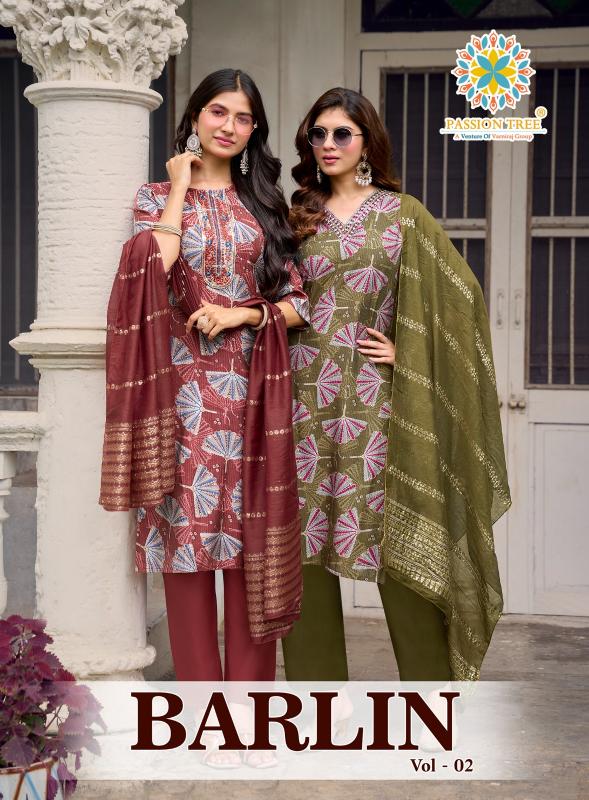 Passion Tree Barlin vol 2 Catalog kurti material wholesale - Sanvari Fashion