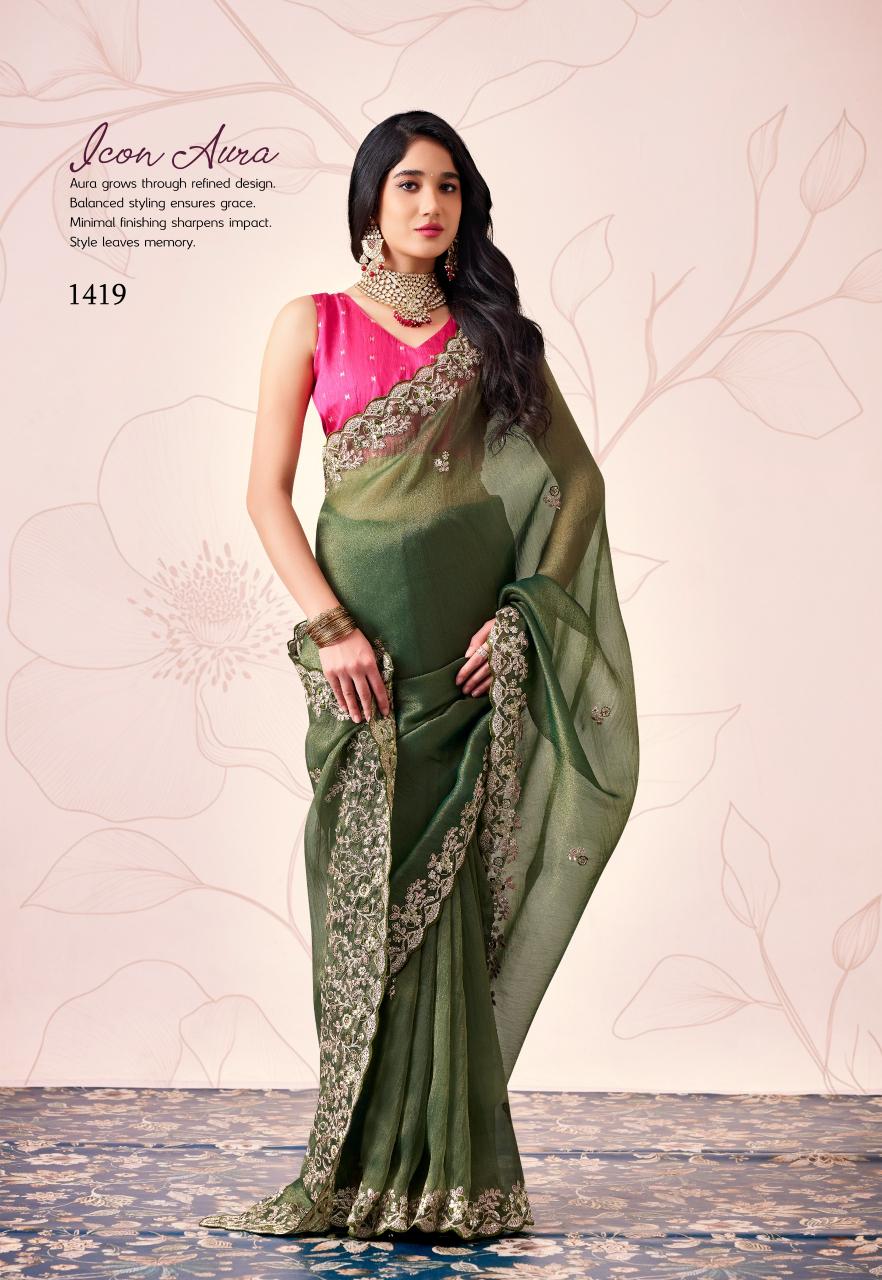 Stavan Jhanjhariya catalog fancy sarees wholesale in bangalore - Sanvari Fashion