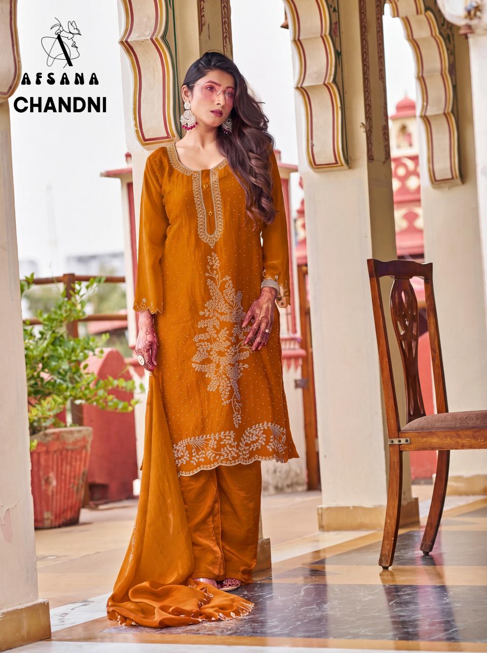 Afsana Chandni catalog designer salwar kameez wholesale in surat - Sanvari Fashion