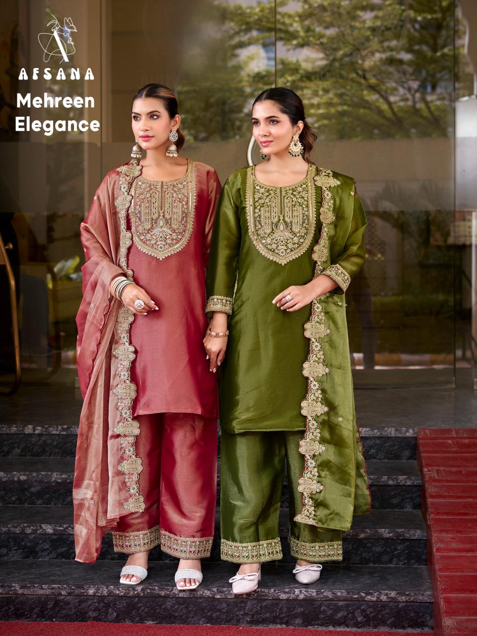 Afsana Mehreen Elegance catalog wholesale pakistani salwar kameez online - Sanvari Fashion