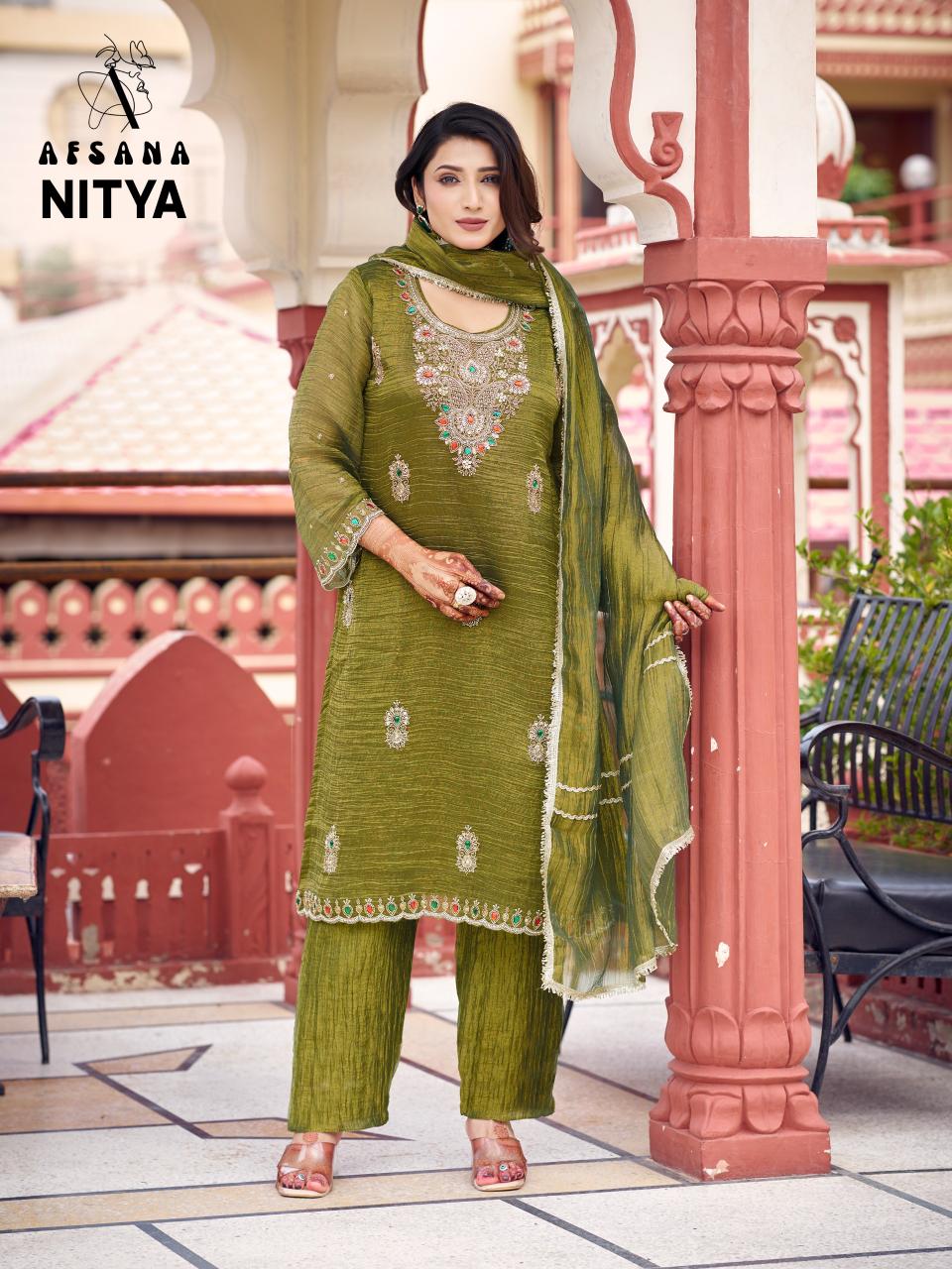 Afsana Nitya catalog designer salwar kameez wholesalers india - Sanvari Fashion