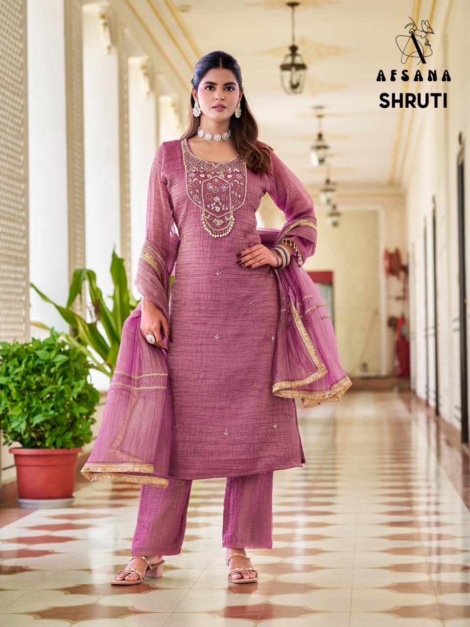 Afsana Shruti catalog designer salwar kameez wholesale online - Sanvari Fashion