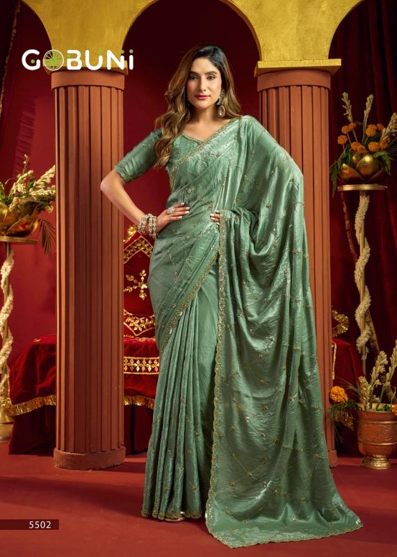 Gobuni Sania catalog surat wholesale shop sarees - Sanvari Fashion