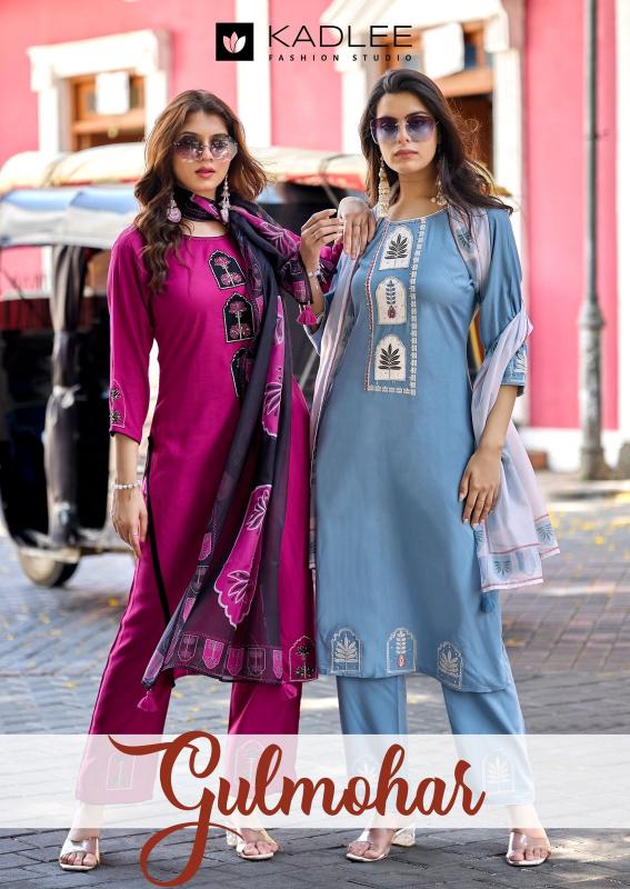 Kadlee Gulmohar catalog kurti set wholesale - Sanvari Fashion