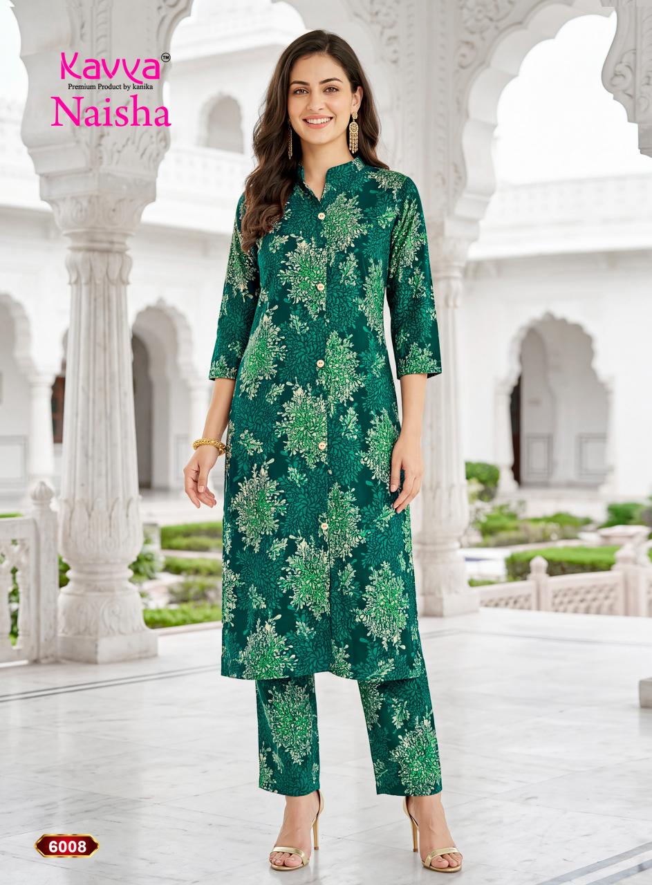 Kavya Naisha vol 6 catalog co ord sets wholesale delhi - Sanvari Fashion