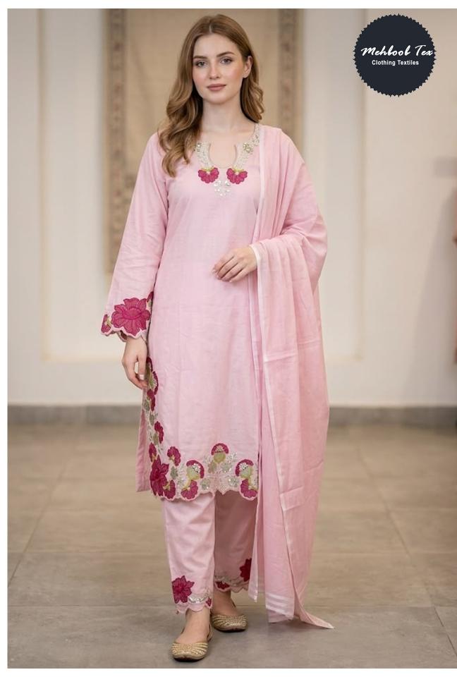 Mehboob Tex 2133 A B C catalog pakistani suits wholesalers - Sanvari Fashion