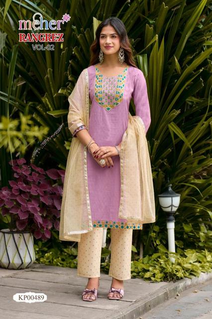 Meher Rangrez vol 2 catalog kb kurtis wholesale - Sanvari Fashion