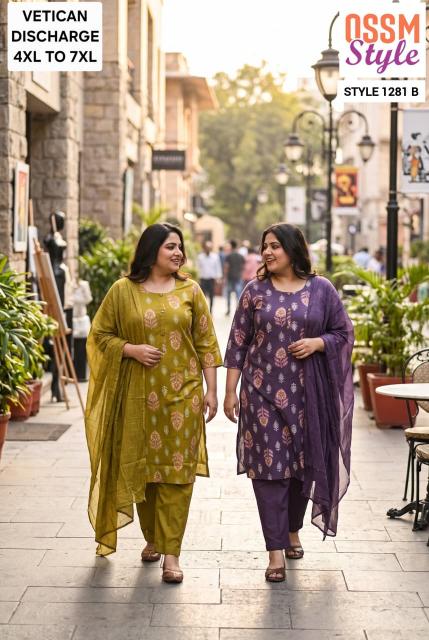 Ossm 1279 & 1280 & 1281 catalog www plus size kurti wholesaler & manufacturer - Sanvari Fashion