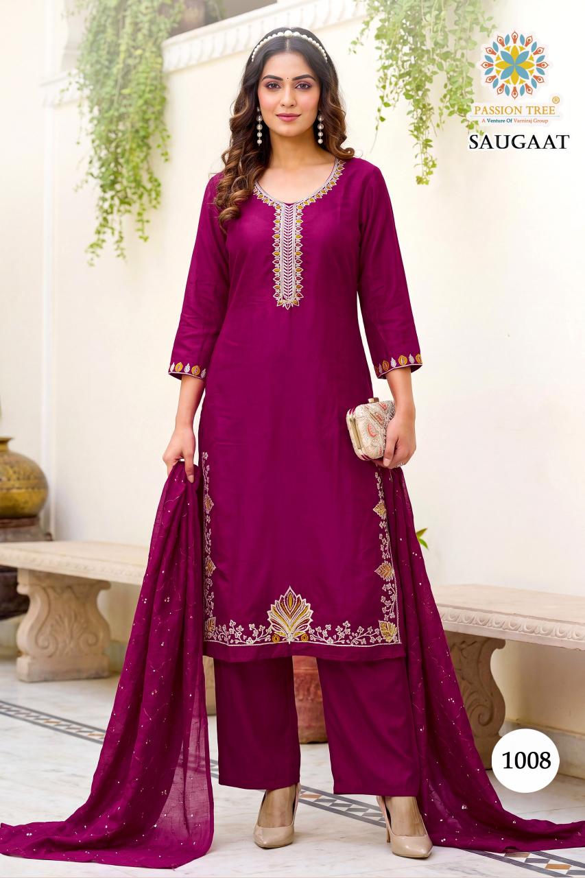 Passion Tree Saugaat vol 1 catalog cheap kurti wholesale in delhi - Sanvari Fashion