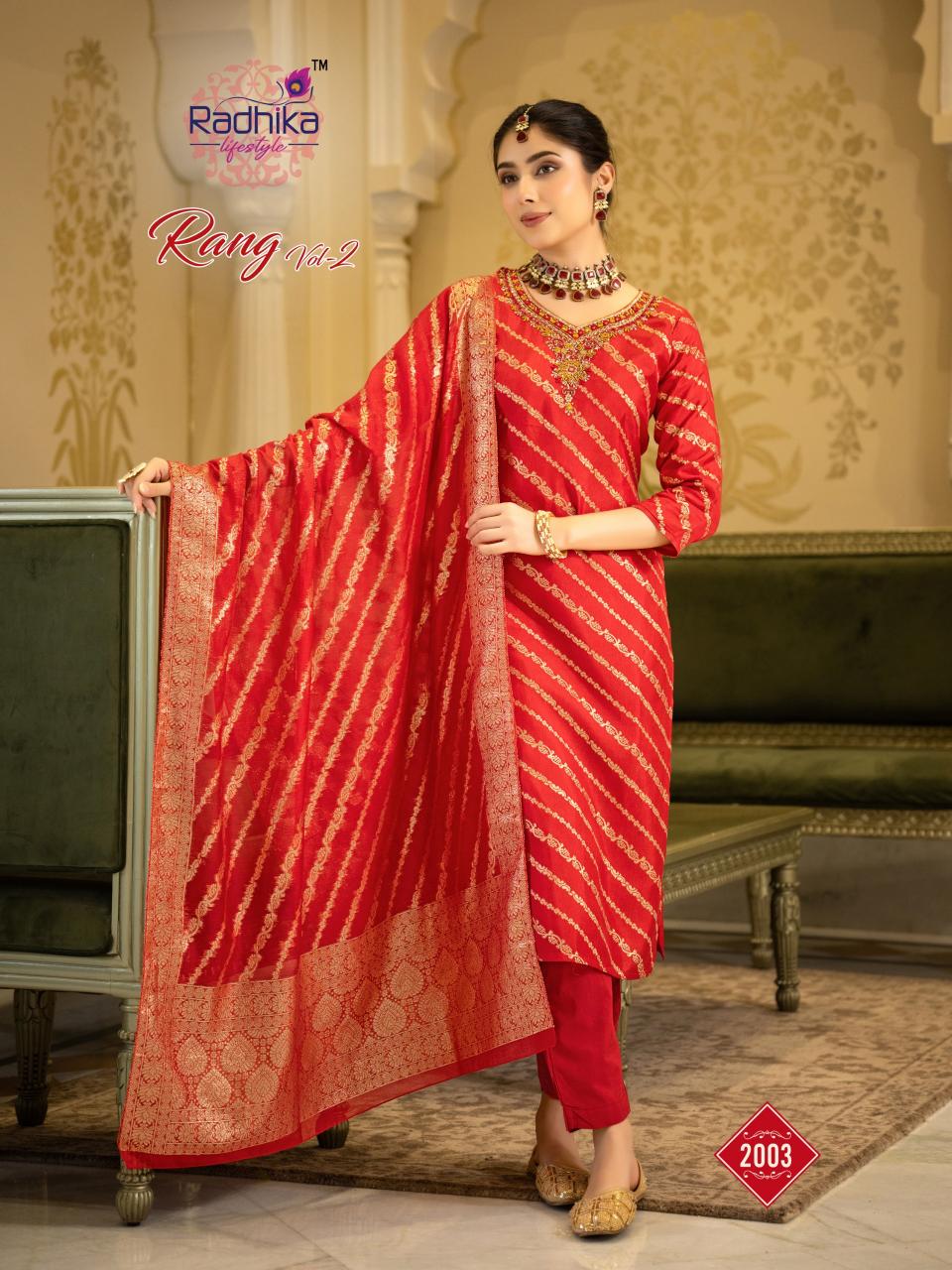 Radhika Lifestyle Rang vol 2 catalog delhi wholesale kurti market address - Sanvari Fashion