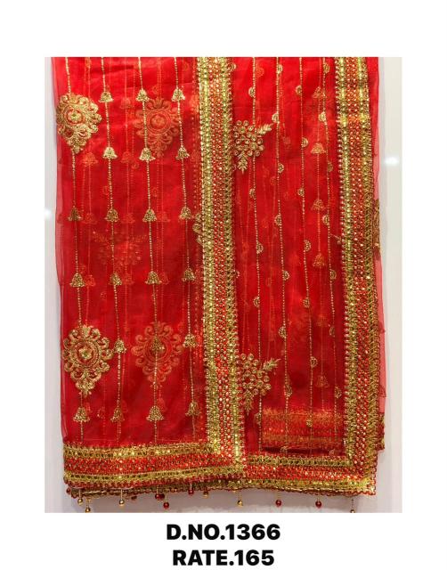 Sabella 1366Â catalog red chunri in inidia - Sanvari Fashion