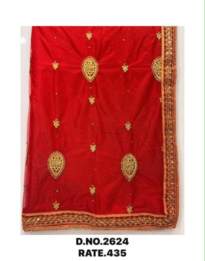 Sabella 2624 catalog red chunri in india - Sanvari Fashion
