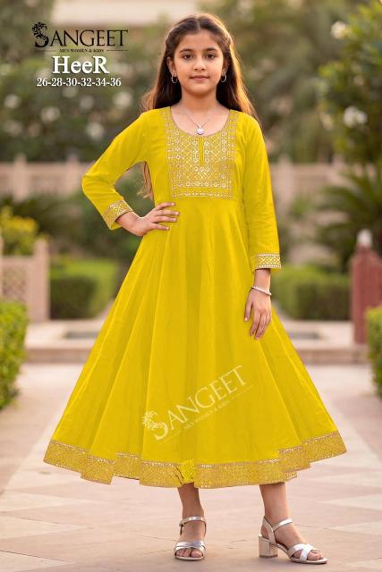 Sangeet Heer catalog latest kids wear collection - Sanvari Fashion