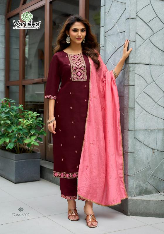 Vaniska Fiza Vol 6 catalog karigaari kurti wholesale - Sanvari Fashion