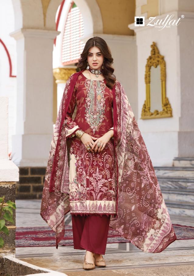 Zulfat Afreen catalog synthetic dress material in surat manufacturer - Sanvari Fashion