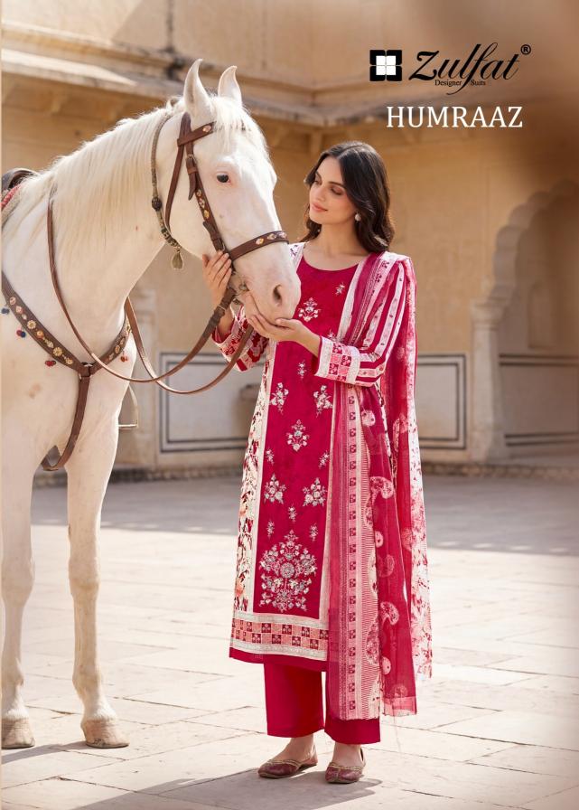 Zulfat Humraaz catalog whole sale dress material sites in surat - Sanvari Fashion