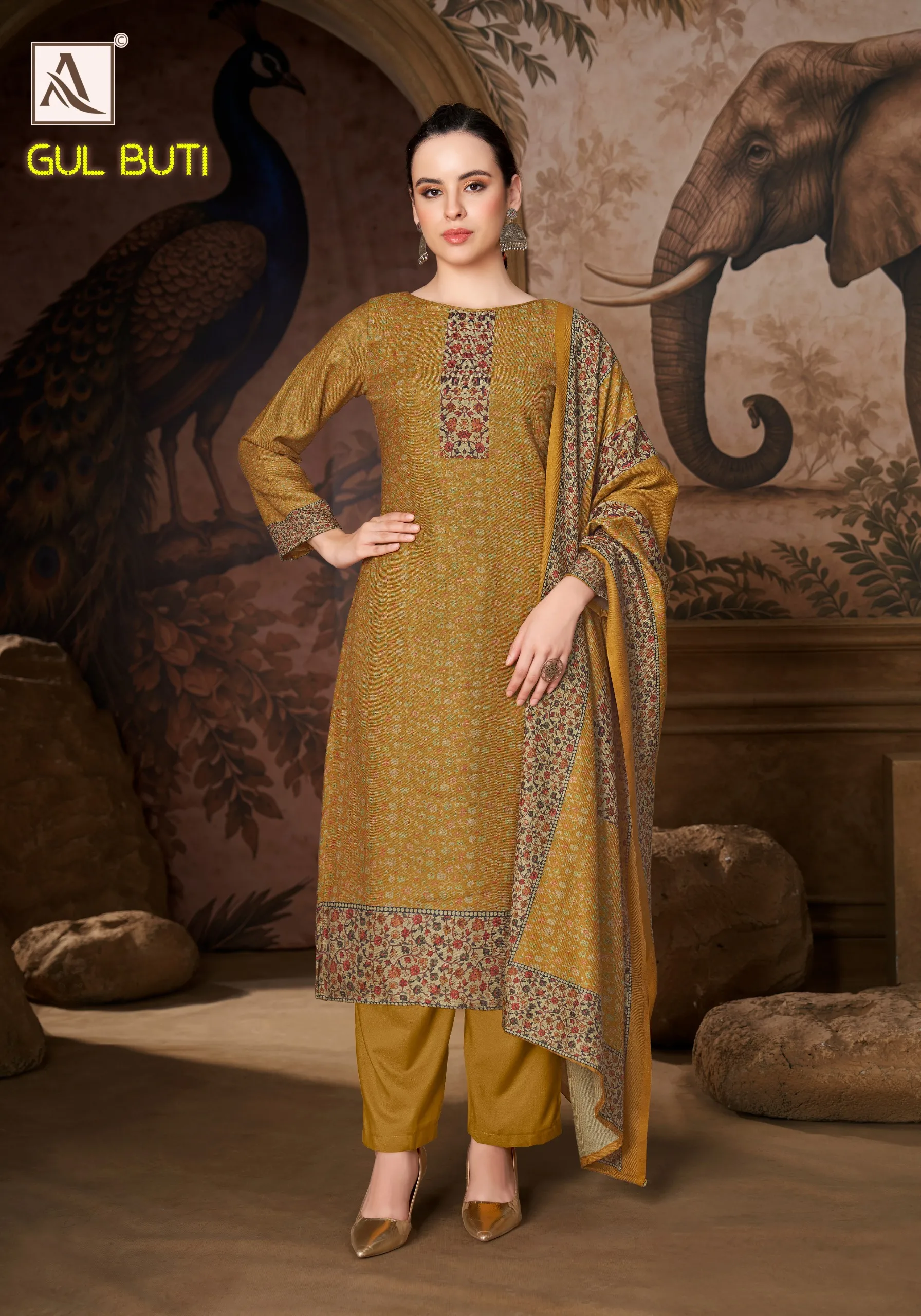Alok Gul Buti catalog wholesale shops for dress materials in hyderabad - Sanvari Fashion
