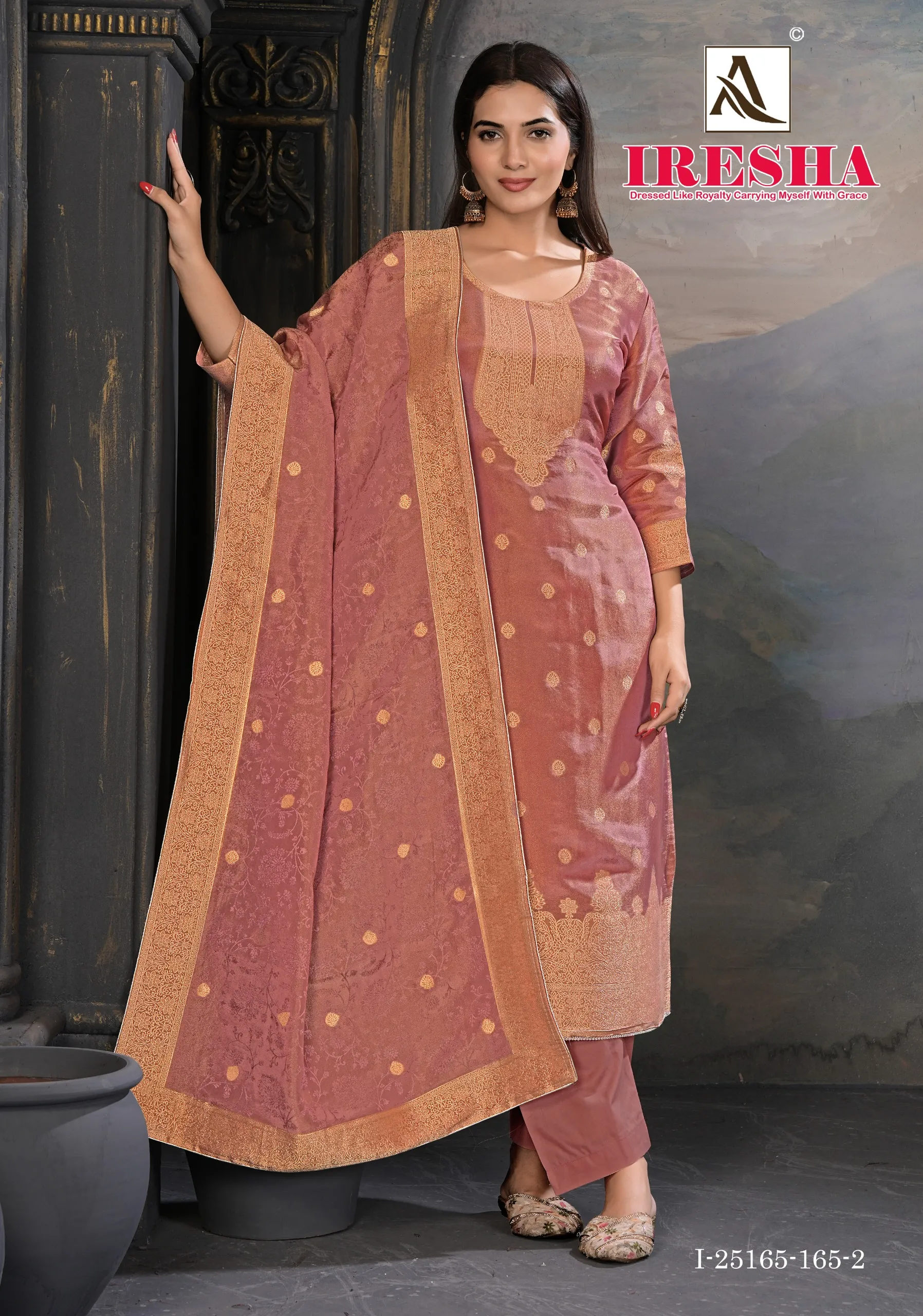 Alok Iresha catalog wholesaler of dress material in pune - Sanvari Fashion