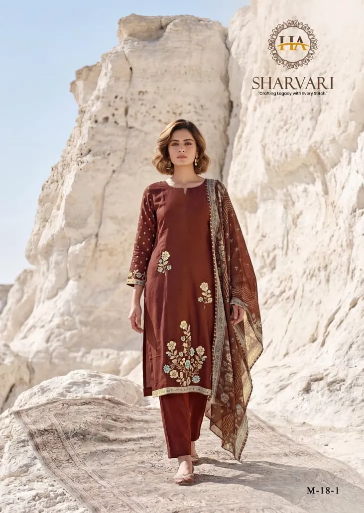 Alok Sharvari catalog wholesale market of ladies dress materials in mumbai - Sanvari Fashion
