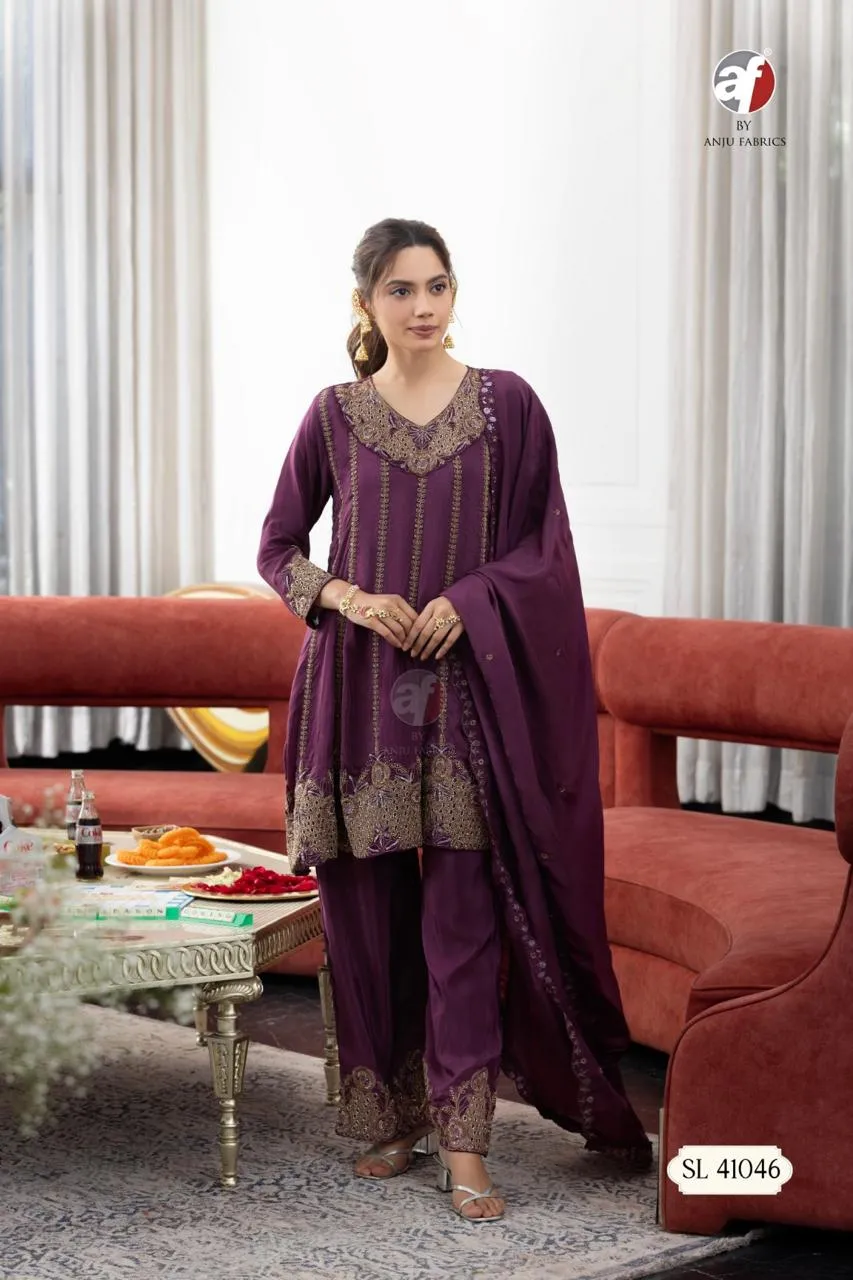 Anju Fabrics 41045 catalog kurti wholesale app list - Sanvari Fashion