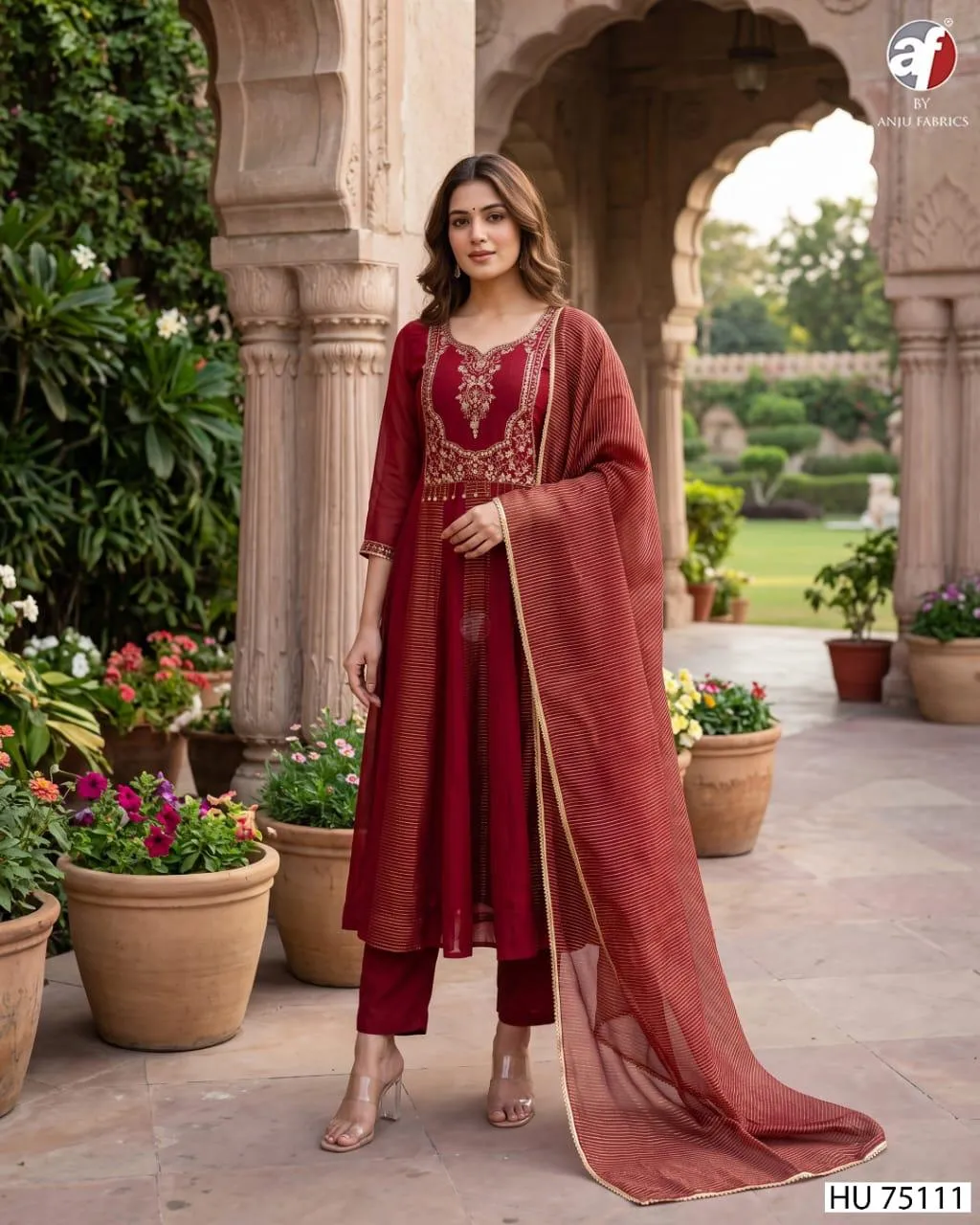 Anju Fabrics 75112 catalog branded kurti wholesaler in surat - Sanvari Fashion