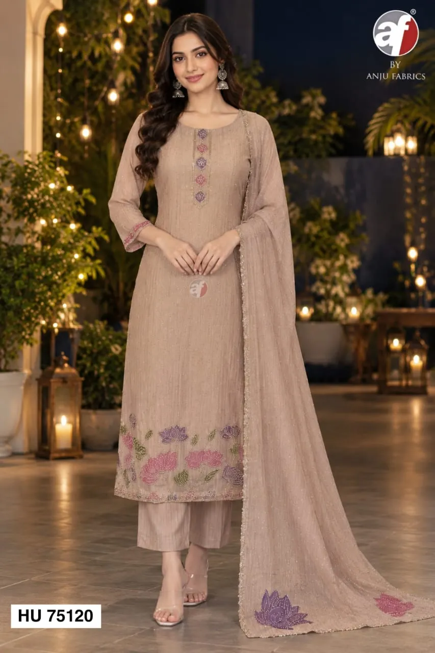 Anju Fabrics 75121 catalog designer kurti wholesale price - Sanvari Fashion