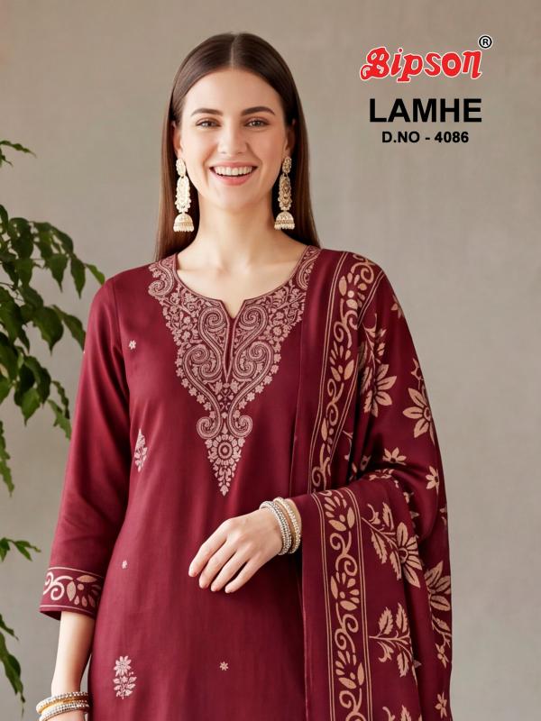 Bipson Lamhe 4086 catalog wholesale market of salwar kameez in bangalore - Sanvari Fashion