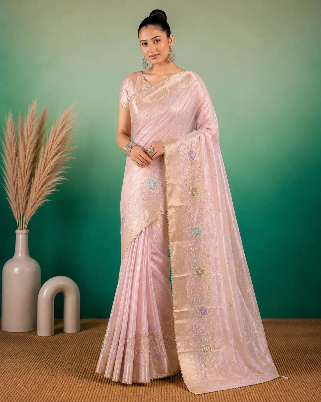 Dazira AFS Florent Tissue catalog tissue silk saree wholesale - Sanvari Fashion
