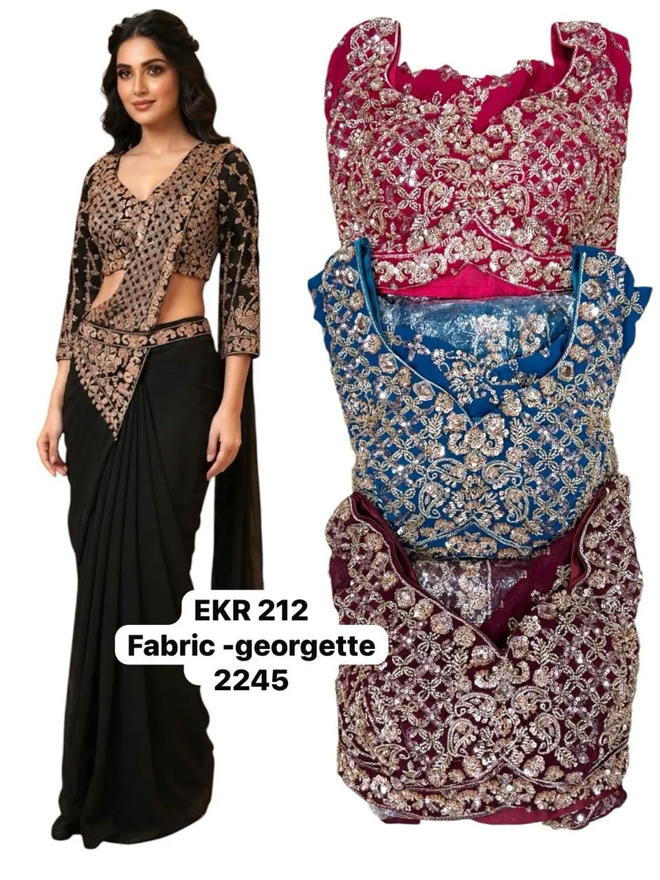 Dazira EKR 212 catalog best wholesale sarees in chennai - Sanvari Fashion