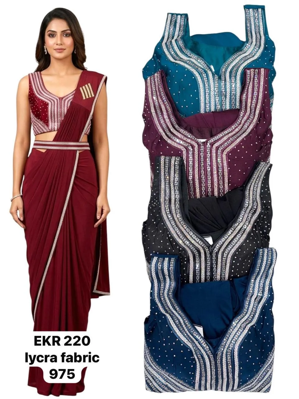 Dazira EKR 220 catalog bollywood designer sarees wholesalers in surat - Sanvari Fashion